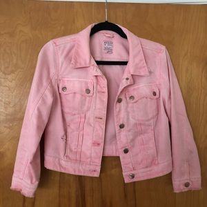 Light pink denim jacket